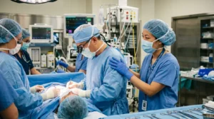 Psychological evaluation before cosmetic gynaecology surgery with a mental health professional and gynaecologist collaborating to assess patient readiness and support optimal treatment outcomes.