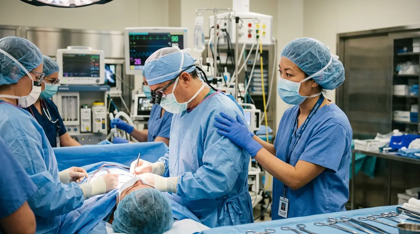 Psychological evaluation before cosmetic gynaecology surgery with a mental health professional and gynaecologist collaborating to assess patient readiness and support optimal treatment outcomes.